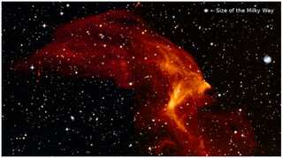 Superhuge shockwave bigger than Milky Way galaxy is travelling through space