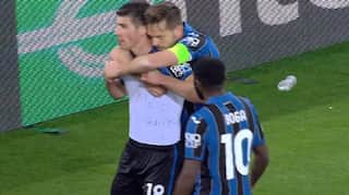 Ukraine's Ruslan Malinovskyi does 'no war' celebration after scoring for Atalanta in Europa League - WATCH
