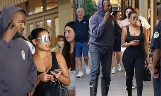 Kanye West enjoys a day out with Kim Kardashian look-alike Chaney Jones
