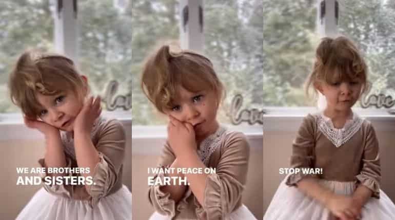 Watch: In viral video, little girl appeals for peace, end to Russia-Ukraine conflict. Is anybody listening?