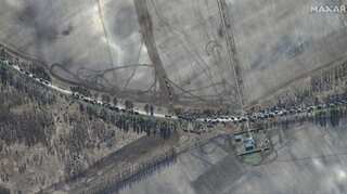 64-km-long Russian military convoy heads for Kyiv, show satellite images