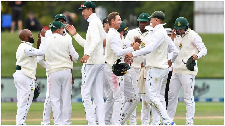 Dean Elgar's South Africa beat hosts New Zealand by 198 runs in second and final Test, level series Dean Elgar's South Africa beat hosts New Zealand by 198 runs in second and final Test, level series