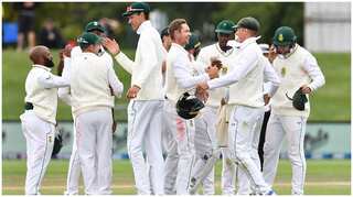 Dean Elgar's South Africa beat hosts New Zealand by 198 runs in second and final Test, level series