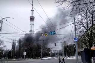 Russian forces hit Kyiv TV tower; at least 5 killed