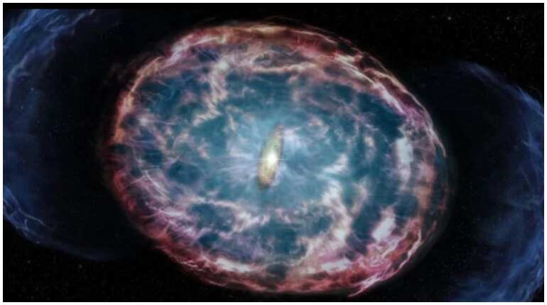 Afterglow of a possible kilonova explosion creates a buzz