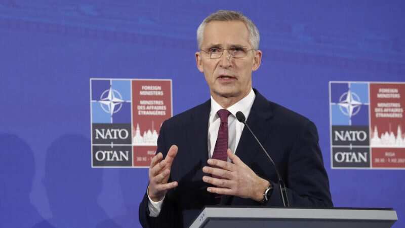 NATO chief calls on Russia to end war in Ukraine, activates its rapid response force