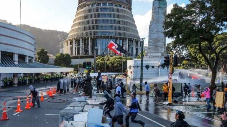 Protest camp the Covid hotspot