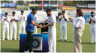 Virat Kohli's 100th Test: Rahul Dravid felicitates ex-captain ahead of series opener vs Sri Lanka - WATCH