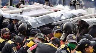 Mexico's women police squad on protest frontline
