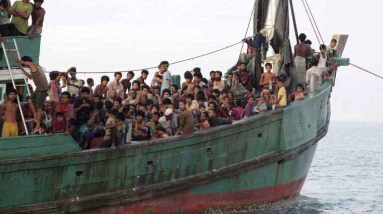 Rohingya boat with dozens of children lands in Indonesia's Aceh Rohingya boat with dozens of children lands in Indonesia's Aceh