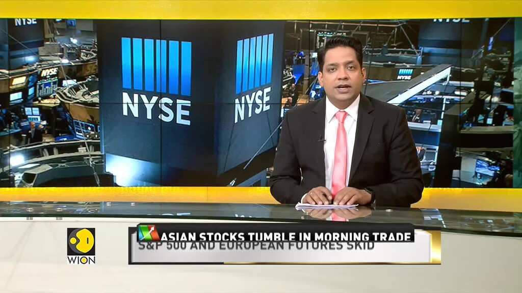 Asian stocks tumble in morning trade as the risk of stagflationary shock for world markets continue