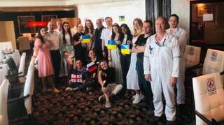 In tough times, Ukrainian crew members on board Empress Cordelia Cruise in India keep morale high