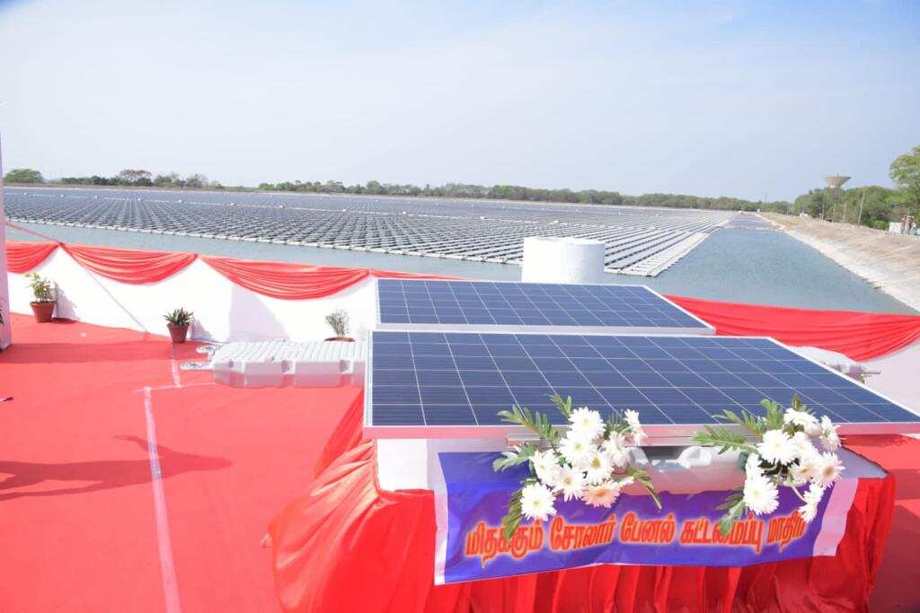 Touted as India's largest, this floating solar power project generates 42M units per year
