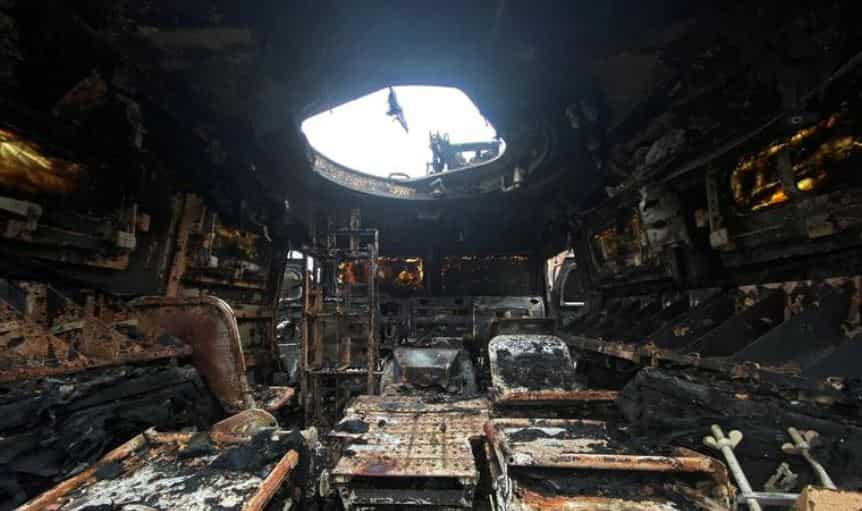 Infantry mobility vehicle Tiger-M destroyed in Kharkiv