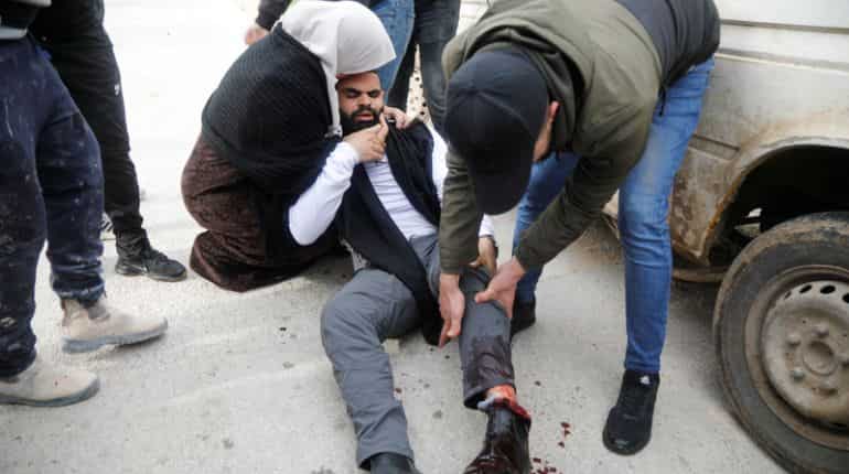 Palestinian killed after stabbing two Israeli police officers in Jerusalem, police say Palestinian killed after stabbing two Israeli police officers in Jerusalem, police say