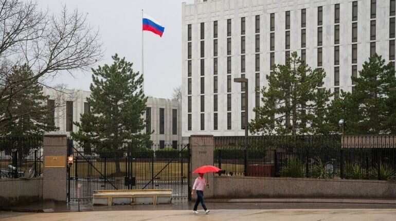 Street in front of Russian Embassy in US unofficially renamed as 'President Zelensky Way'