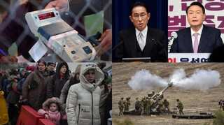 Morning brief: 35,000 people flee from Ukraine, Japan PM congratulates S.Korea's President-elect, and more