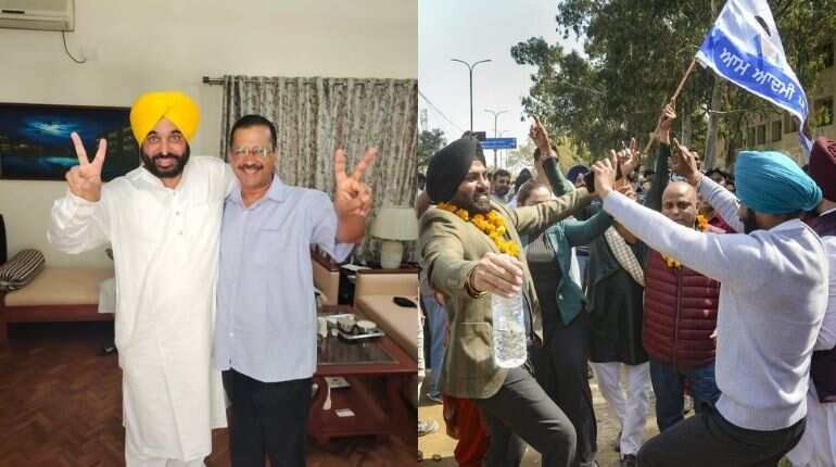 Punjab Election Results 2022: Even before ECI formal announcement, AAP celebrates a 'revolutionary' win