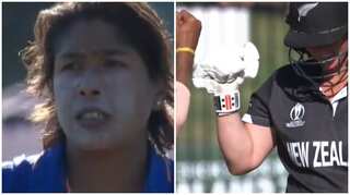 Watch: Katey Martin gives fist-pump to Jhulan Goswami after her perfect yorker in India-NZ WWC encounter
