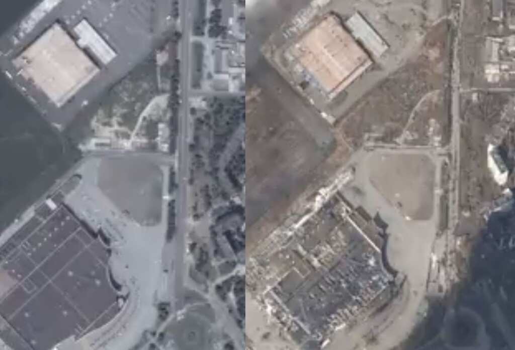 Watch: Before and after satellite images show destruction in Ukraine's Mariupol