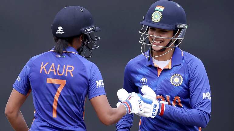 Women's World Cup 2022: Smriti Mandhana, Harmanpreet Kaur put up record stand against West Indies Women's World Cup 2022: Smriti Mandhana, Harmanpreet Kaur put up record stand against West Indies