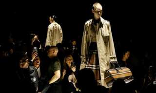 Burberry gets 'back to reality' with live London show
