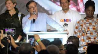 Ex-guerrilla Petro front runner in Colombia presidential primaries