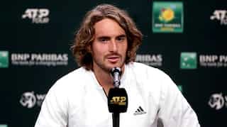Stefanos Tsitsipas 'not very frustrated' from early Indian Wells exit
