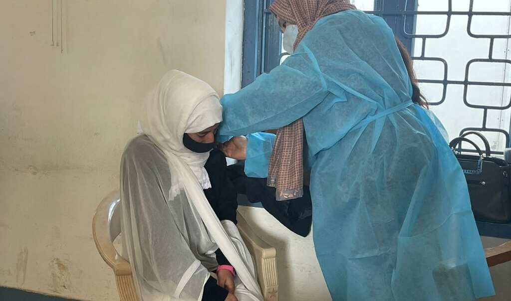 Jammu and Kashmir: Covid vaccination drive kick starts for children in the age group of 12-14 years