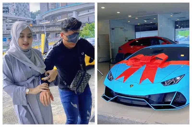 Malaysian pregnant woman gifts Lamborghini to her husband as a reward for sleepless nights ahead