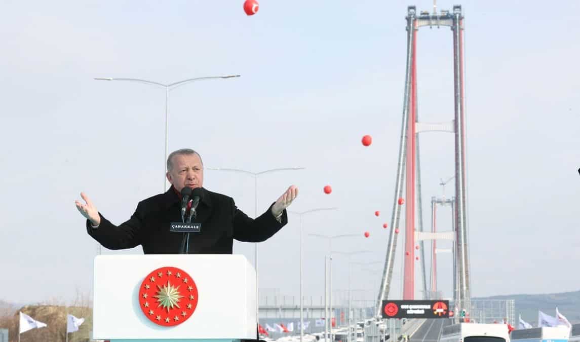 1915 Canakkale Bridge: Turkey opens world's longest suspension bridge between Europe and Asia 1915 Canakkale Bridge: Turkey opens world's longest suspension bridge between Europe and Asia