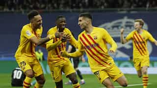 El Clasico: Pierre-Emerick Aubameyang scores twice as Barcelona hammer Real Madrid 4-0 in La Liga