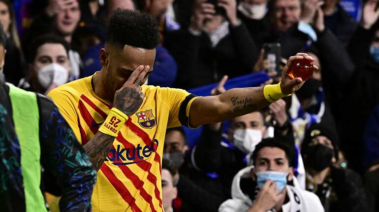 Pierre-Emerick Aubameyang scripts unique El Clasico record with stunning brace as Barca thrash Real Madrid Pierre-Emerick Aubameyang scripts unique El Clasico record with stunning brace as Barca thrash Real Madrid