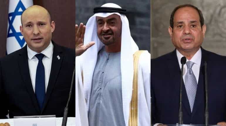 Israel's PM, UAE de facto leader in Egypt to hold talks with President el-Sissi