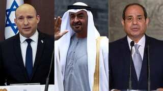 Israel's PM, UAE de facto leader in Egypt to hold talks with President el-Sissi