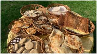 Delicious varieties of Kashmiri bread on display in spring festival in Kashmir