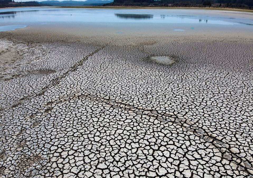 Chilean lake Penuelas dries up by over a decade of drought