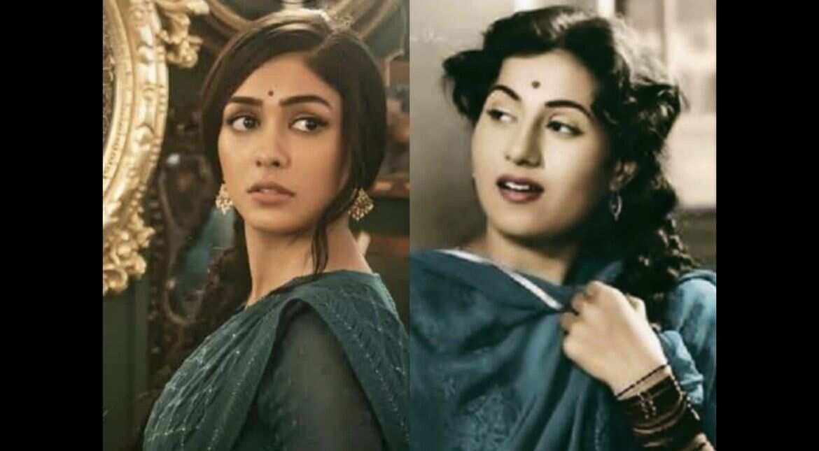Mrunal Thakur's look from her next is inspired from Madhubala Mrunal Thakur's look from her next is inspired from Madhubala