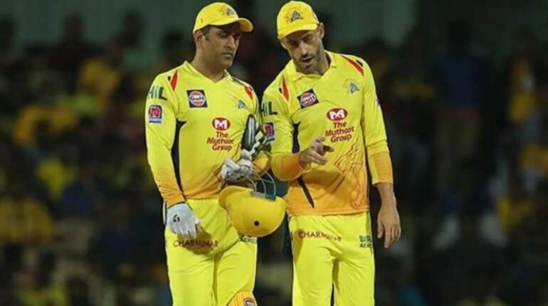 IPL 2022: Former CSK opener Faf du Plessis feels 'lucky' to play under MS Dhoni's captaincy