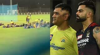 MS Dhoni and Virat Kohli share a heartwarming hug as legends catch up ahead of IPL 2022 opener - WATCH