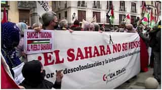 Large protest in Madrid against Spain's position on Western Sahara