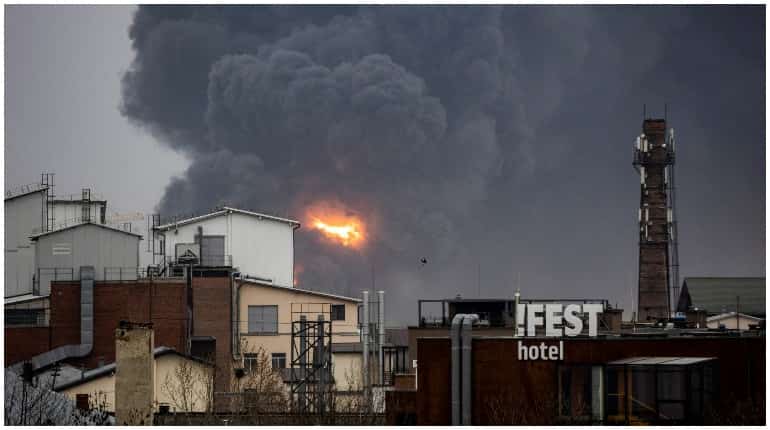 Rockets strike western Ukrainian city Lviv, Kremlin denounces Biden's 'butcher' comment