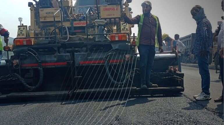 India's diamond city gets the country's first 'steel road'.Details here