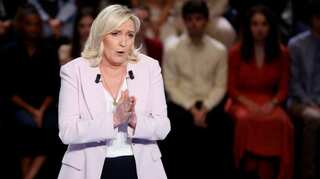 French presidential candidate Marine Le Pen heckled by protesters in Guadeloupe