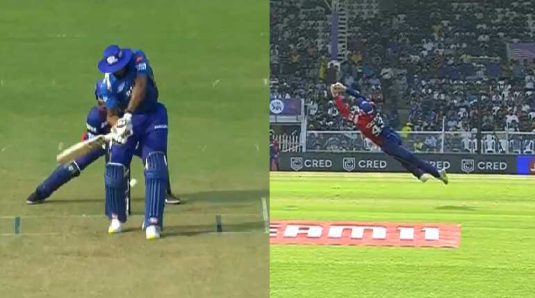 Delhi Capitals' Tim Seifert pulls off stunning catch to send Kieron Pollard packing in MI clash - WATCH