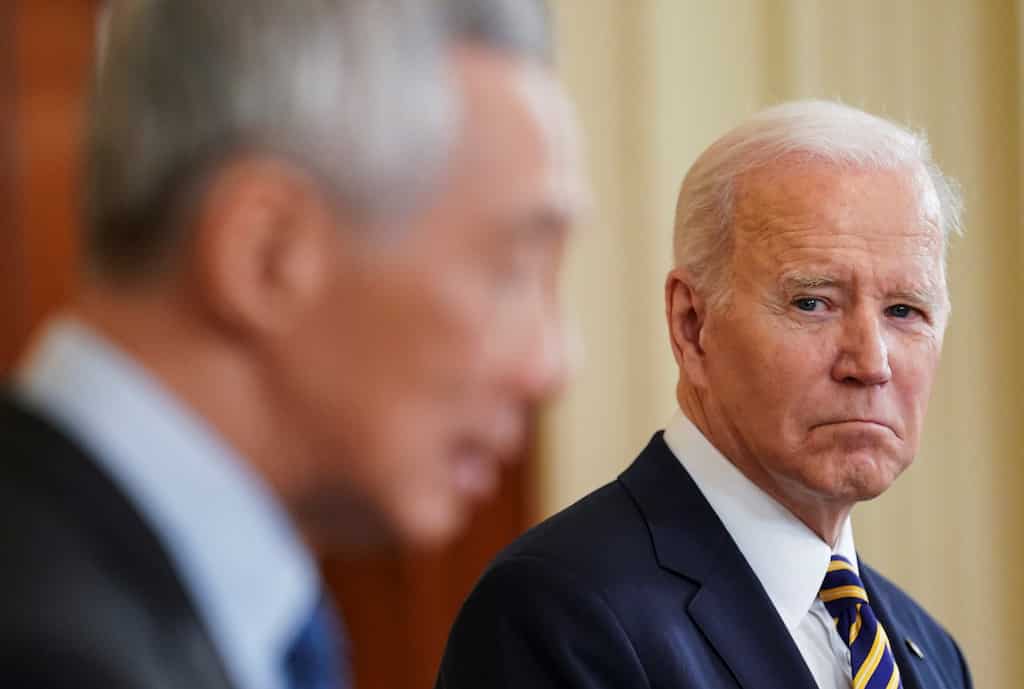 U.S. President Joe Biden says Asia-Pacific is still a priority as he hosts Singapore PM Loong