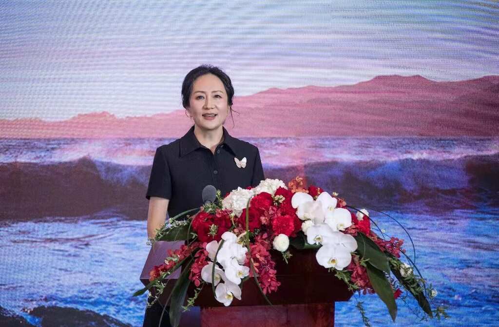 Huawei's Meng Wanzhou resurfaces in Shenzhen & delivered the company's annual results
