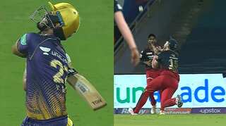 David Willey takes exceptional catch running backwards to send Nitish Rana packing against KKR - WATCH