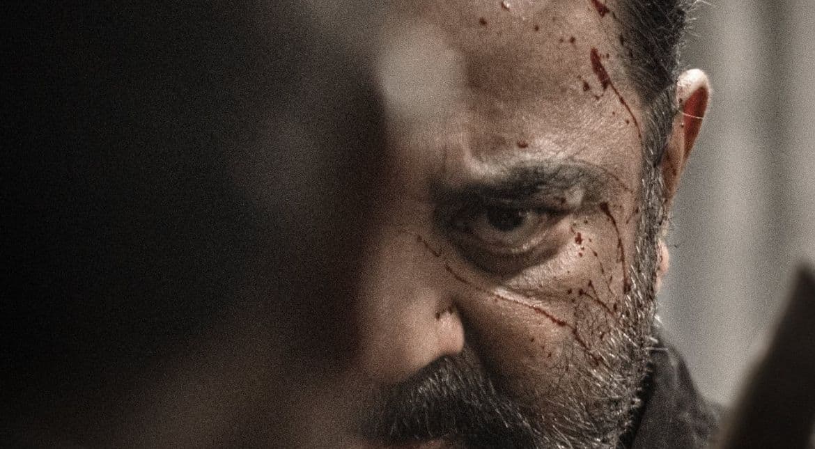 Makers share Kamal Haasan's intense new poster from 'Vikram'