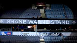 Shane Warne Stand unveiled at iconic Melbourne Cricket Ground in memory of spin legend